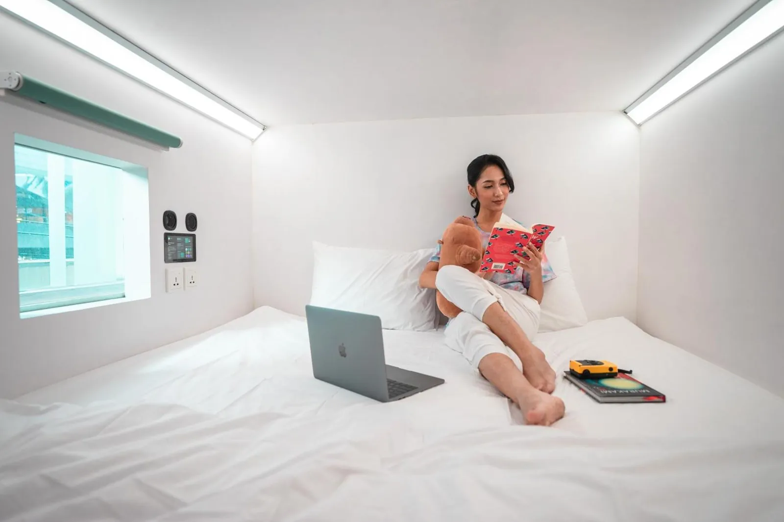 Creator in a Bobobox capsule